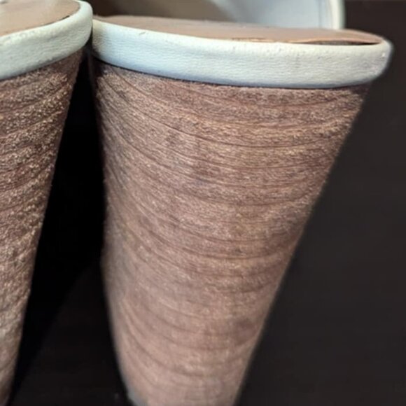 Abound Heels size 8M white upper 4" heel rubber soles multi use pointed toe - Picture 8 of 9